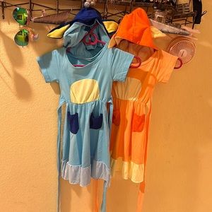 Bluey and Bingo Costumes both 3–4T